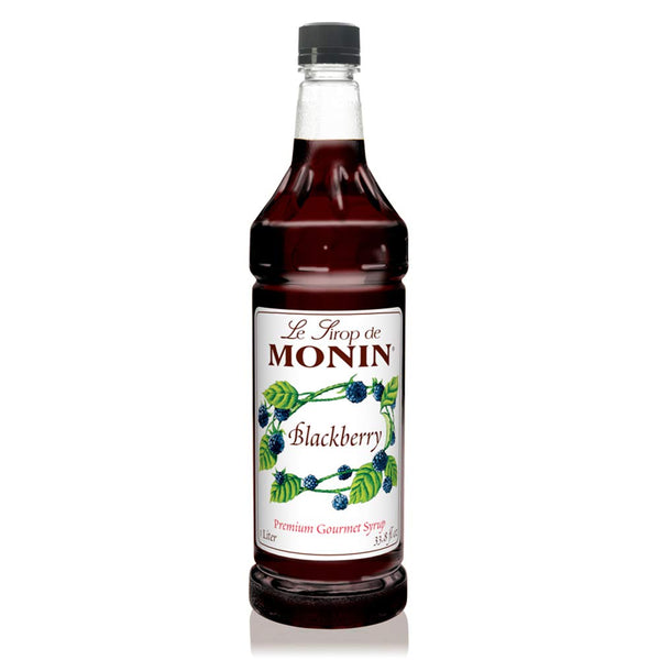 Monin - Blackberry Syrup, Rich and Sweet Flavor, Great for Cocktails, Lemonades, and Sodas, Gluten-Free, Non-GMO (1 Liter)