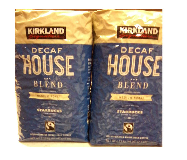 Kirkland Signature Decaf House Blend Coffee (2.5 LB Pack of 2)