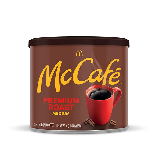McCafe Premium Roast, Medium Roast Ground Coffee, 30 oz Canister