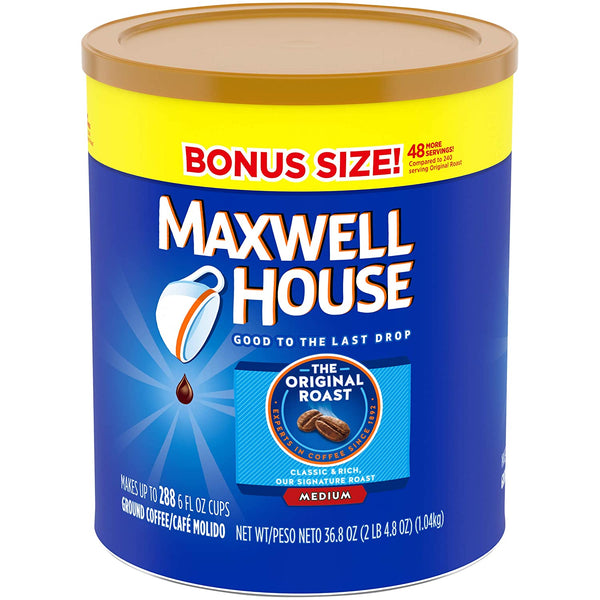 Maxwell House Original Roast Ground Coffee (36.8 Canister), 13.8 Ounce