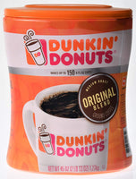 Dunkin' Donuts Original Blend Ground Coffee Medium Roast Net Wt (45 Oz), Original Blend, 45 Oz